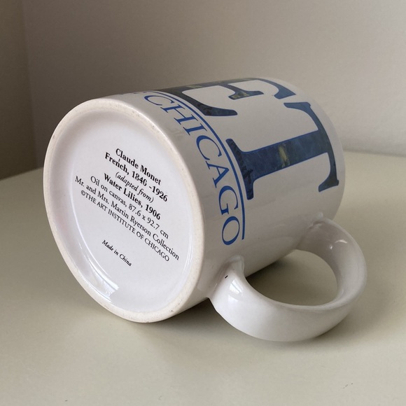 Claude Monet Water Lillies Art Institute of Chicago souvenir Coffee Mug Cup - Picture 7 of 8